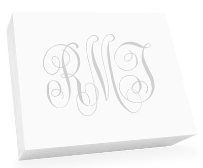 Watercolor Monogram Large Chunky Pad